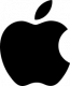 partnerlogo_apple Apple-Logo, ein stilisierter angebissener Apfel.