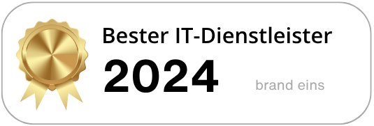 sac_bester-it-dienstleister Auf dem Banner ist die Auszeichnung der SAC als Bester IT-Dienstleister 2024 laut brand eins zu sehen.