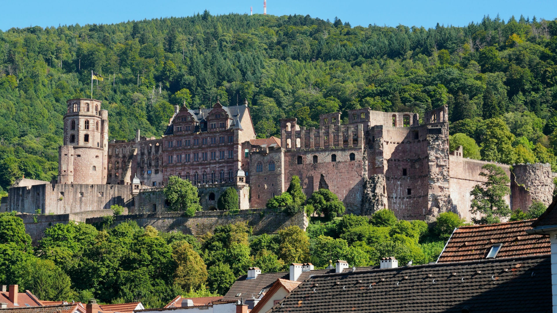 Auf dem Foto ist die Burg von Heidelberg zu sehen. SAC ist IT-Dienstleister in Heidelberg.